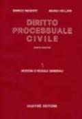 Diritto processuale civile. 1.Nozioni e regole generali