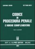 Codice di procedura penale e norme complementari. Aggiornato al 31 agosto 2001