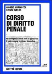 Corso di diritto penale. 1.Le norme penali: fonti e limiti di applicabilità. Il reato: nozione, struttura e sistematica