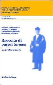 Raccolta di pareri forensi. In diritto privato