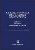 Scritti in memoria di Massimo D'Antona. La testimonianza del giurista nell'impresa