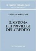 Il sistema dei privilegi del credito