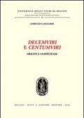 Decemviri e centumviri. Origini e competenze