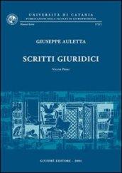 Scritti giuridici. 1.