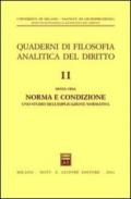 Norma e condizione. Uno studio dell'implicazione normativa