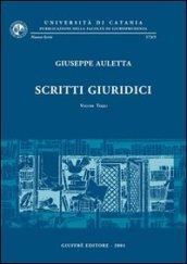 Scritti giuridici. 3.