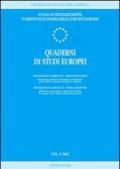 Quaderni di studi europei (2001). 1.