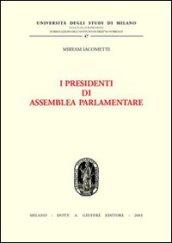 I presidenti di assemblea parlamentare