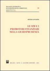 Le SIM e i promotori finanziari nella giurisprudenza