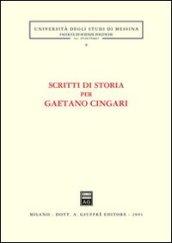 Scritti di storia per Gaetano Cingari