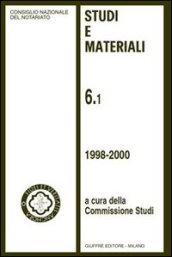 Studi e materiali. 6: 1998-2000