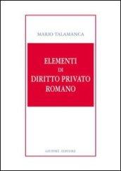 Elementi di diritto privato romano