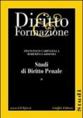 Studi di diritto penale. Per la preparazione ai concorsi pubblici e l'aggiornamento professionale