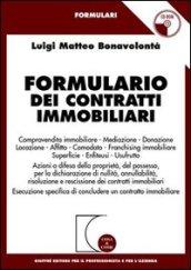 Formulario dei contratti immobiliari. Con CD-ROM