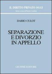 Separazione e divorzio in appello