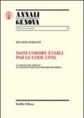 Dans l'ordre etabli par le Code civil. La scienza del diritto al tramonto dell'illuminismo giuridico