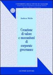 Creazione di valore e meccanismi di corporate governance