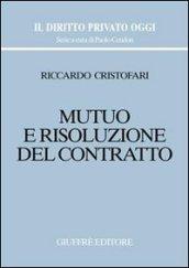 Mutuo e risoluzione del contratto