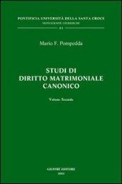 Studi di diritto matrimoniale canonico: 2