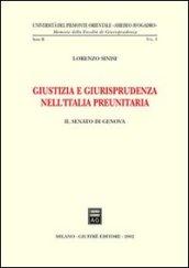 Giustizia e giurisprudenza nell'Italia preunitaria. Il Senato di Genova