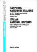 Rapports nationaux italiens au 16/e Congres international de droit comparé (Brisbane, 2002)
