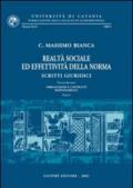 Realtà sociale ed effettività della norma. Scritti giuridici. 2: Obbligazioni e contratti. Responsabilità