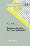 Il regime giuridico dei «nomi a dominio»