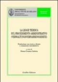 La legge tedesca sul procedimento amministrativo-Verwaltungs verfahrensgesetz. Testo tedesco a fronte