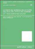 La disciplina giuridica delle filiere dell'olio, del latte e del legname. 1.Studio di diritti di paesi comunitari