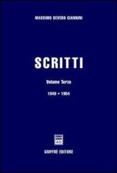 Scritti. 3.1949-1954