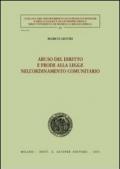 Abuso del diritto e frode alla legge nell'ordinamento comunitario