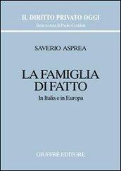 La famiglia di fatto. In Italia e in Europa