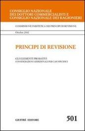 Principi di revisione. Documento 501. Gli elementi probativi: considerazioni addizionali per casi specifici