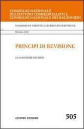 Principi di revisione. Documento 505. Le conferme esterne