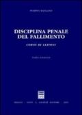 Disciplina penale del fallimento. Corso di lezioni