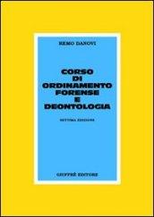 Corso di ordinamento forense e deontologia