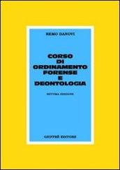 Corso di ordinamento forense e deontologia