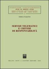 Servizi tematici e criteri di responsabilità
