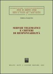 Servizi tematici e criteri di responsabilità