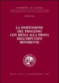 La sospensione del processo con messa alla prova dell'imputato minorenne