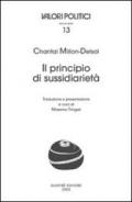 Il principio di sussidiarietà