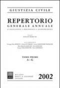 Repertorio generale annuale di legislazione, bibliografia, giurisprudenza (2002)