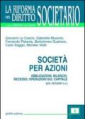 Società per azioni. Obbligazioni, bilancio, recesso, operazioni sul capitale (artt. 2410-2447 C. c.)