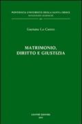 Matrimonio, diritto e giustizia