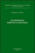 Matrimonio, diritto e giustizia