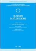 Quaderni di studi europei (2003). 1.