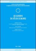 Quaderni di studi europei (2003). 1.