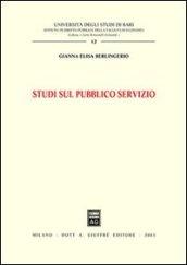 Studi sul pubblico servizio