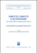 Diritto, diritti e autonomie. Tra Unione Europea e riforme costituzionali