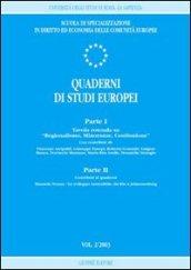 Quaderni di studi europei (2003). 2.